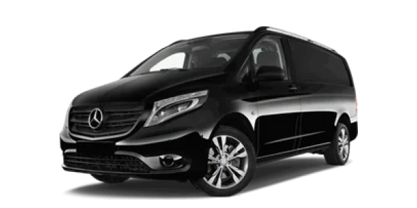 Black Mercedes V-Class minivan